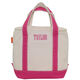 Personalized Pink Striped Insulated Lunch Tote Image 5 of 7